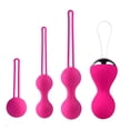 thumbnail image 1 of 4 Uds. Bolas Kegel para mujer, fortalecimiento del suelo pélvico, Control de la vejiga, pelota de ejercicio Kegal recargable, rosa y roja, 1 of 8