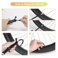 thumbnail image 4 of Cycling Bike Bag Bicycle Tire Repair Tools Hose Kits Hand Air Pump, 4 of 9
