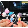 thumbnail image 2 of accesorios para carros Interior, Couple Cute Ornaments for Car, Car Decoration Cute Cartoon Couples Action, Cartoon Car Dashboard Decorations, Car Decorations Interior (2 Pairs 03), 2 of 8