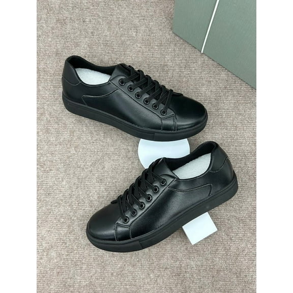 Afroemporium Casual & Dress Shoes Lace-Up Sneakers, Comfortable Casual Shoes, Low Top, Black