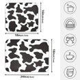 thumbnail image 4 of Black White Cow Print Pattern Drying Dish Mat Quick Drying Absorbent Soft Durable for Kitchen 18" x 24", 4 of 10