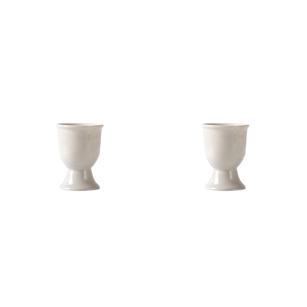 Wosthever Huevera Cerámica Resistente al calor Soporte para huevos Contenedor Vasos para beber Herramienta de enfriamiento de cocina para Verde oscuro 2piezas
