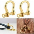thumbnail image 4 of 2 sets of pure brass U-shaped anchor hook rings, key chain hook rings, gold connecting hook rings, 10mm U-shaped hook rings, 4 of 5