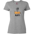 thumbnail image 3 of Inktastic Lab Life is Ruff Yellow Lab Women's T-Shirt, 3 of 5