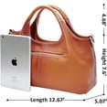 thumbnail image 5 of Genuine Leather Shoulder Bags Purses and Handbags for Women Satchel Designer Cross Body Hobo Medium Size Tote, 5 of 10