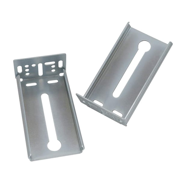 10 pares de soportes de montaje traseros para cajones deslizantes - Lontan B4502 Soporte para cajones de gabinetes para gabinetes con marco frontal para cajones dorados de 1,77 pulgadas (45 mm) de anc