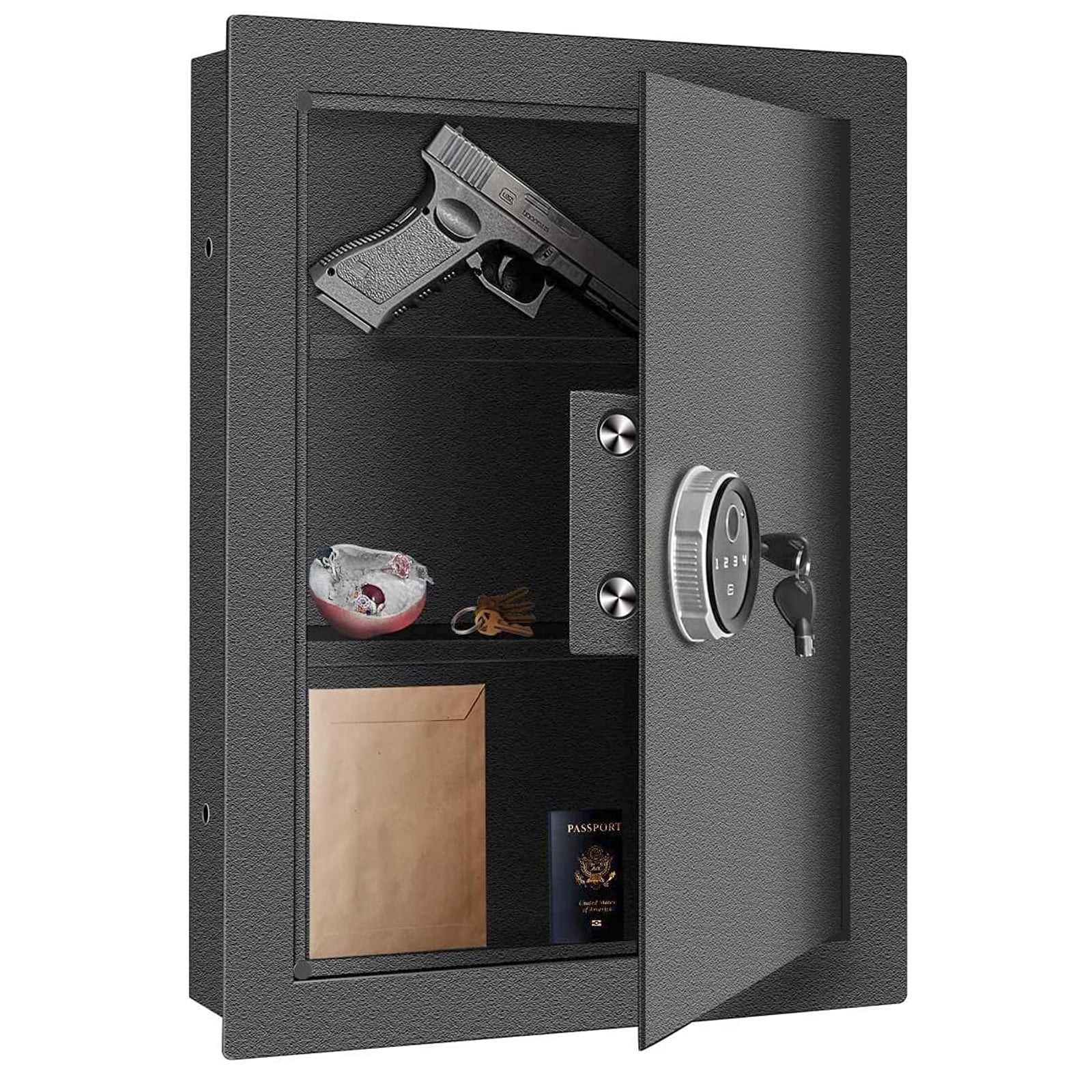 Langger V Biometric Wall Safe, Hidden Fingerprint New Zealand Ubuy