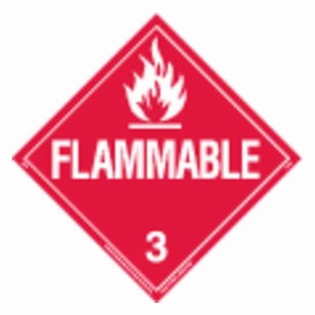 Brady DOT Container Placard,10-3/4" Label W 63409