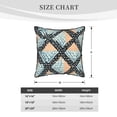 thumbnail image 2 of Velvet Rimmed Pillowcase Is Not Easy To Open Line Deformation Invisible Zipper Opening And Closing Only Pillowcase Does Not Contain Pillow Core Argyle Plaid Lightcoral_1 20"X20", 2 of 7