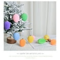 thumbnail image 6 of 12pcs Easter Velvet Eggs Set,Easter Holiday Decoration Pendant for Small Tree–Easter Egg Toys for Kids & Adults 8cm, 6 of 6
