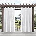 thumbnail image 3 of Exclusive Home Rideaux Miami Intérieur/extérieur à Onglets, Blanc, 54x84, 2 Pcs, 3 of 4