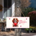 thumbnail image 3 of Happy Valentine's Day Cavalier King Charles Spaniel Brings Love Heart Landscape Wood Sign Dog Lover Gifts Hanging Wall Home Decor - 02028, 3 of 5
