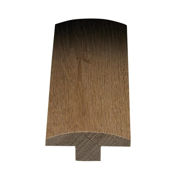 T-Molding - 1/2" Thick x 2" Wide x 78" Long Solid Wood European White Oak - For Flooring Color Terrain