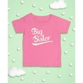 thumbnail image 4 of Big Sister Little Brother Matching Outfits Baby Announcement Sibling Shirts Big Sis Pink 4T, 4 of 6