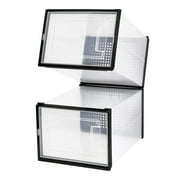 OnDisplay Clik Stackable Interlocking Shoe Box System (Large Clear/Black, Single Box)