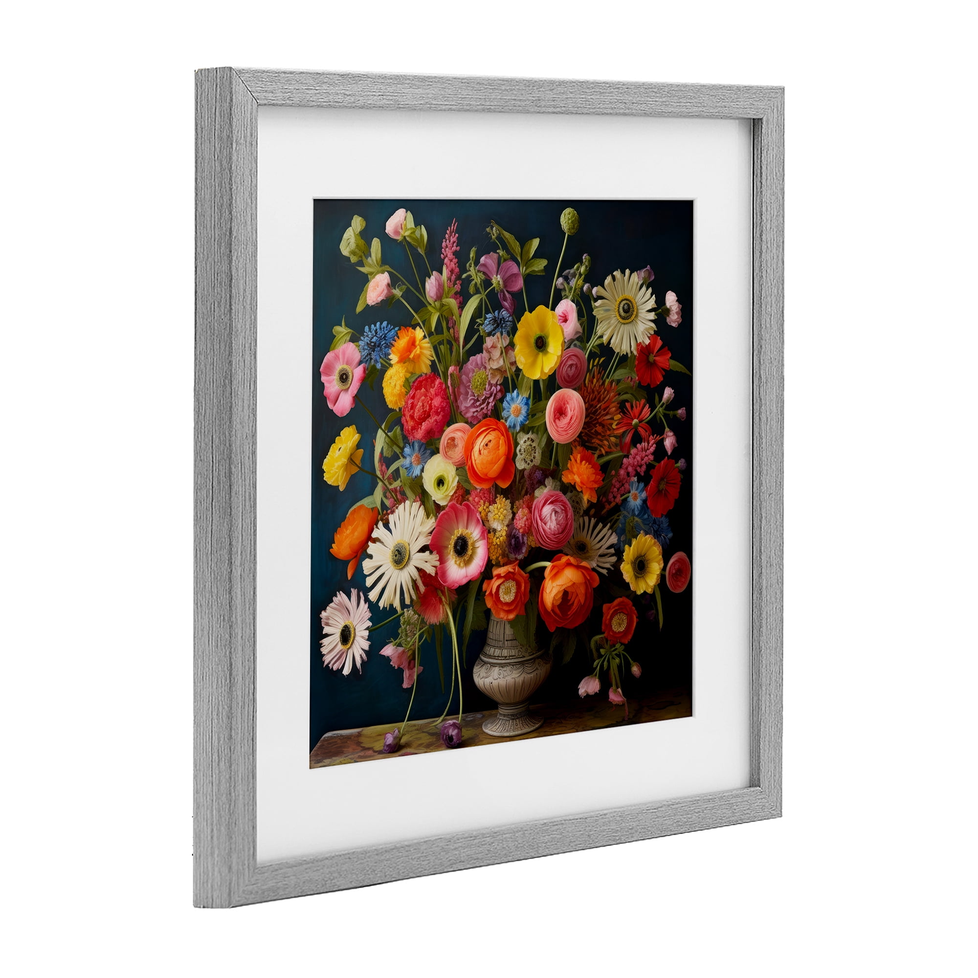 Stupell Industries Harmonious Garden Bouquet Gray Framed Print Under Glass, design by Lazar Studio