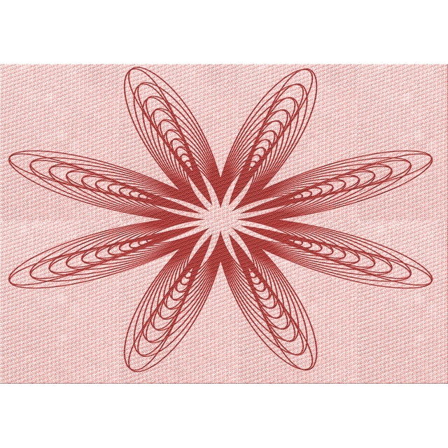 Ahgly Tapis Rectangulaire Lavable en Machine Intérieur Transitionnel Rose Clair, 6 Pieds x 9 Pieds