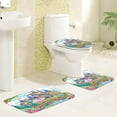 thumbnail image 2 of 4 Piece Cloud Shower Curtain Sets with Rugs Cloud Bathroom Sets Cloud Decor Accessories Include Non-Slip Rug Toilet Lid Cover Bath Mat and 12 Hooks, 2 of 6