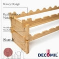 thumbnail image 3 of DECOMIL - 18 Bottle Wine Rack | Wine Rack Stand | Modular and Stackable | Wine Bottle Organizer for Countertop (9 Bottle), 3 of 7