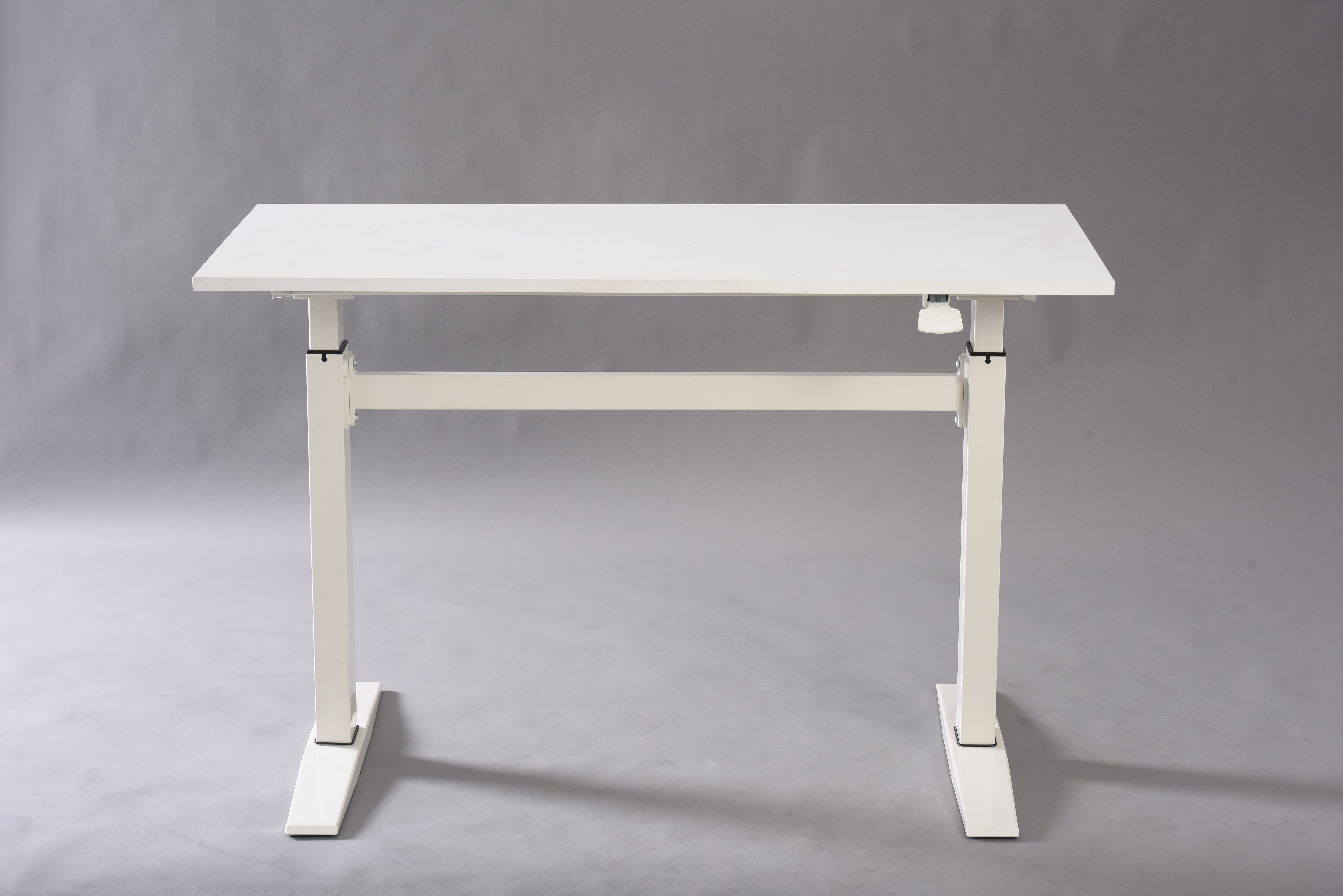 47" Tech Desk Standing and Adjustable Desk, White