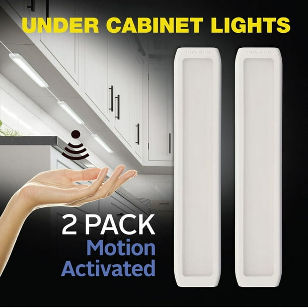 Bell + Howell Bionic White 2 Pack Motion Sensor Rechargeable LED