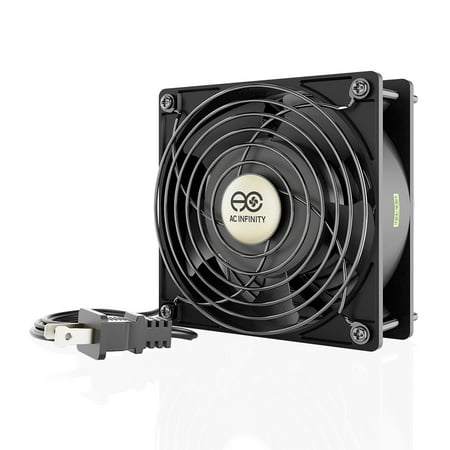 AC Infinity AXIAL LS1238, Quiet Muffin Fan, 120V AC 120mm x 38mm Low Speed, for DIY Cooling Ventilation Exhaust