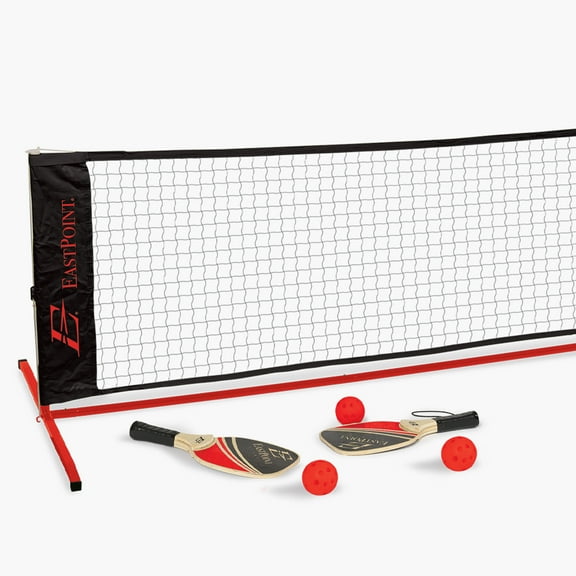 EastPoint Sports Driveway Pickleball Game Set, 10FT Heavy Duty White Net with Durable Steel Frame