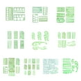 thumbnail image 4 of ziyahi 1 Set Circle Stencil Plastic High-quality Convenient Use Eye-catching Templates for Drafting Exquisite Appearance Long Lifespan Type 8, 4 of 4