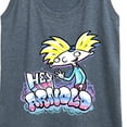 thumbnail image 3 of Hey Arnold! - Airbrush Arnold - Women's Racerback Tank Top, 3 of 5