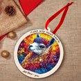 thumbnail image 5 of White Llama Stained Glass Suncatcher Ornament – Ornament Gift for Family, Friends, Men & Women, Christmas 2025 Keepsake, 5 of 6