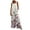 White, variant on QENGING Womens Rompers Pants Floral Printed jumpsuits Casual Button Pocket Sleeveless Wide Leg Trousers for Casual Home Holiday