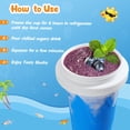 thumbnail image 2 of Tgosomt Slushy Cup, TIK TOK Frozen Magic Slushie Maker Cup Squeeze, Cool Fun Stuff Things Gadgets y grandes calcetines y regalos de elefante blanco (azul), 2 of 5