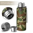 thumbnail image 2 of Camouflage 20oz Stainless Steel Thermal Bottle with Tea Filter and Cup Lid, Vacuum Insulated Coffee Mug with 316L Inner Liner, Leakproof Travel Thermos for Office, Commute & Outdoor, 2 of 6