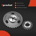 thumbnail image 4 of A-Premium Engine Timing Chain Kit W/Sprocket [fits OHV, 6Cyl 4.3L] Compatible with Chevrolet & GMC Vehicles, fits Express Savana 1500, Blazer, Jimmy, Astro, K1500, P3500, S10 & More & Isuzu Hombre, 4 of 8