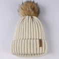 thumbnail image 4 of FURTALK Womens Winter Knitted Beanie Hat with Faux Fur Pom Warm Knit Skull Cap Beanie for Women, 4 of 6