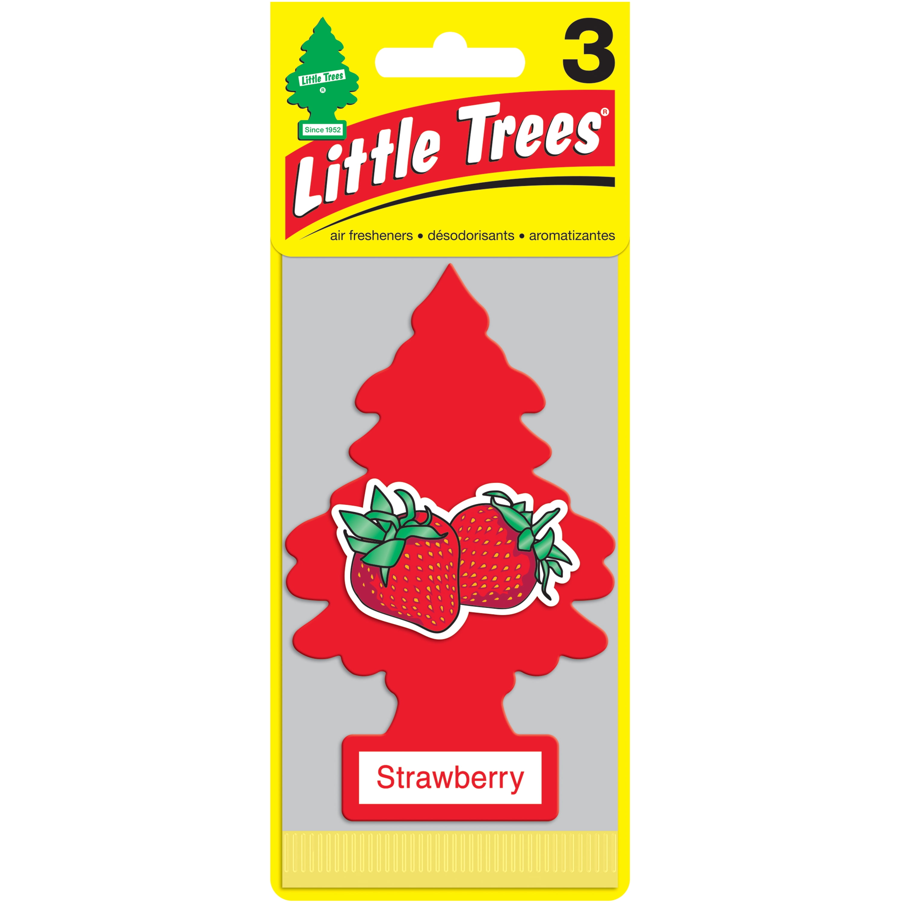Little Trees Air Freshener Strawberry Fragrance 3Pack