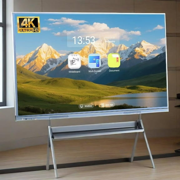 OmninexHub Smart Board, 55''Screen Mirroring From Android And Windows for Live Streaming, Electronic Whiteboard for Advertising Display, Classroom And Commercial Office