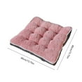 thumbnail image 3 of Deeceymbur Polyester Square Seat Cushion Pad 5 Color Varieties for Home Floor Pillow Ottoman Living Room Bedroom Comfort Support, 3 of 7