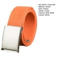 thumbnail image 6 of Mightlink Wide Adjustable Fitted Unisex Belt Canvas Wide Metal Buckle Pants Belt Clothes Ornament, 6 of 6