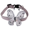 thumbnail image 1 of Collar de mariposa lindo para perro mascota Collar de gato Adorno de cuello para cachorro (Plata M), 1 of 2