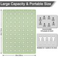 thumbnail image 5 of Picnic Blanket Waterproof 80"x60" Large Outdoor Foldable Green Geometry Thicker Machine Washable Beach Blanket Waterproof Picnic Mat Portable for Picnics, Camping, 5 of 6