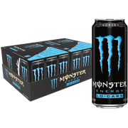 (24 Cans) Monster Energy Lo-Carb, Energy Drink, 16 fl oz 2X12PK