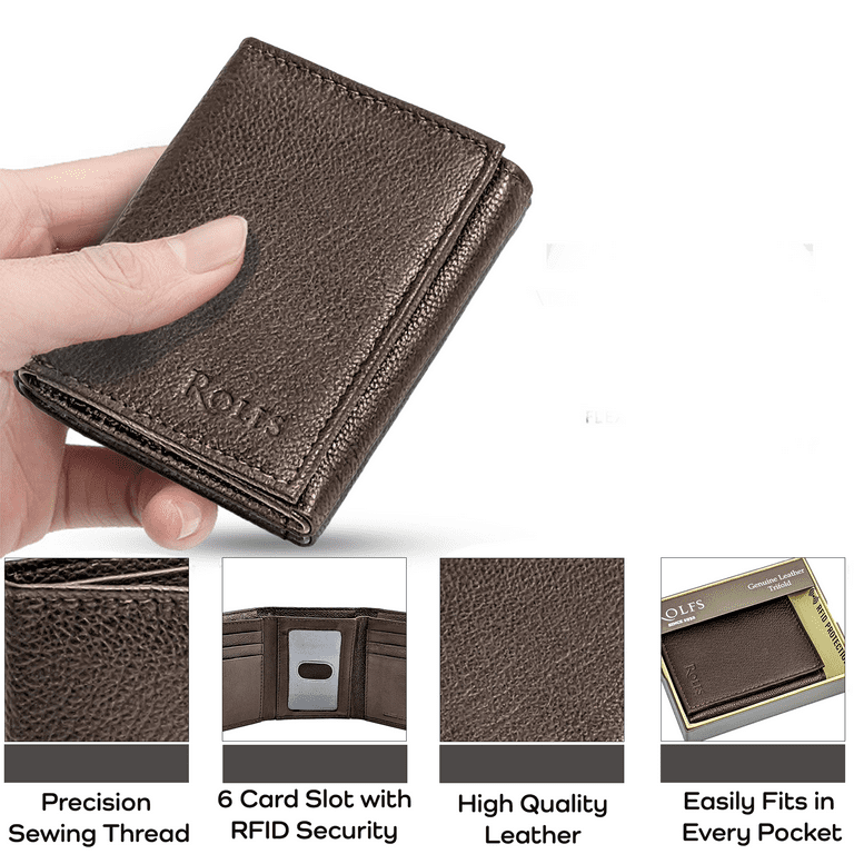 Fossil Men's Leather Slim Minimalist Wallet 
