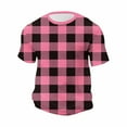 thumbnail image 4 of Big & Tall Waffleknit T Shirts for Men Plus Size S-5X Short Sleeve Tshirts Shirt Mens Pullover Plaid Printed Crewneck Loungewear Workout Tees Tops, 4 of 6