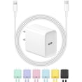 thumbnail image 1 of Charger ROMITAZ Cargador rápido USB C de 20 W para iPhone con cable de 6 pies, 1 of 7