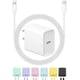 thumbnail image 1 of Charger ROMITAZ Cargador rápido USB C de 20 W para iPhone con cable de 6 pies, 1 of 7