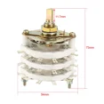 thumbnail image 2 of FABLE- 3P6T 3 Pole 6 Position 3-Deck Band Channel Rotary Switch Selector With Knob, 2 of 4