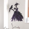thumbnail image 4 of sruoe Halloween Wall Sticker Decorations, Ladies Crow Bedroom Living Room Background Decor, Wall Decal for Living Room, Bedroom, Party Decor, 4 of 6