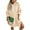 Apricot, variant on Women's Casual Pullover Sweatshirt Long Sleeve Split Hem Hoodie Dress with Kangaroo Pocket