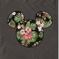 thumbnail image 2 of Men's Mickey & Friends Floral Face Graphic Tee Charcoal Large, 2 of 5